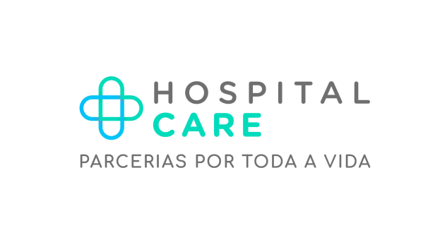 Der Text "Krankenhauspflege-Partnerschaften fürs ganze Leben" in Fettschrift, schwarz, moderner Schriftart, mittig auf einem weißen Hintergrund mit dünnem schwarzem Rand.