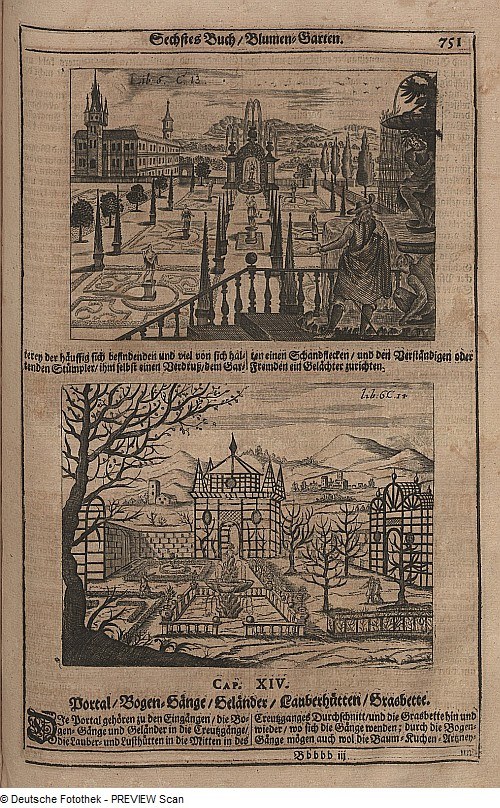 Offenes Buch mit einer detaillierten Stadtansicht auf seinen Seiten, begleitet von Bildern und Text.