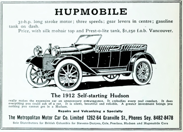 Anzeige mit Auto und Begleittext.