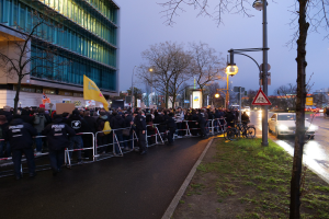 Protest auf dem Ku'damm für den Erhalt der RAW-Gelände