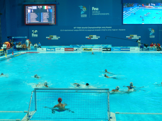 Waterpolo-Spieler bei den FINA-Weltmeisterschaften 2016 in Kazan