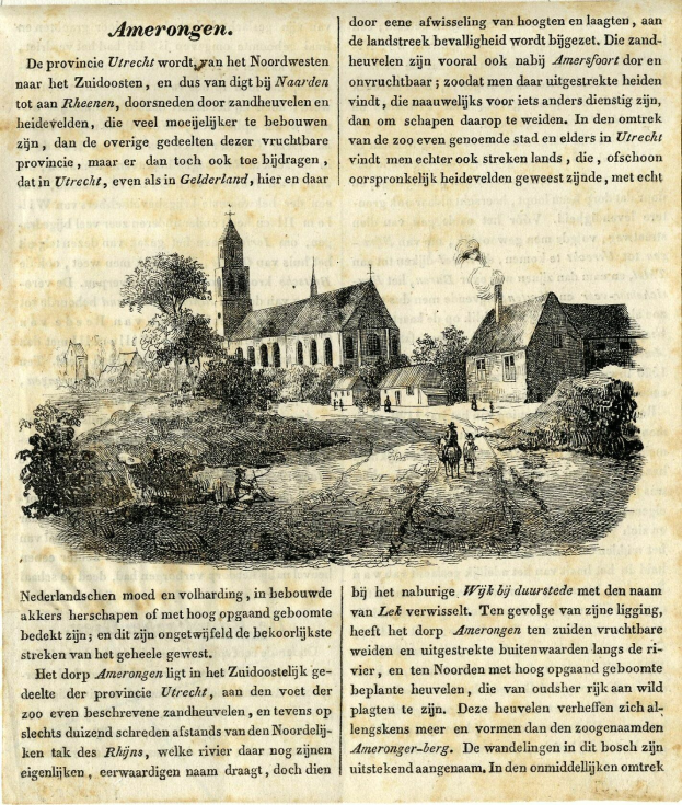 Ein abgenutztes Buchcover mit einer handgezeichneten Dorfillustration, die Häuser, Bäume und Menschen zeigt, neben gedrucktem Text.